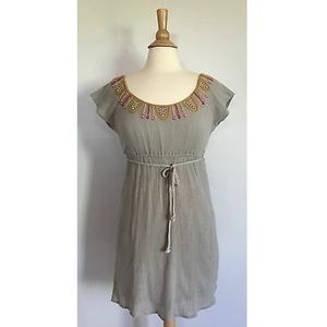 ANTHROPOLOGIE Feather Bone dress